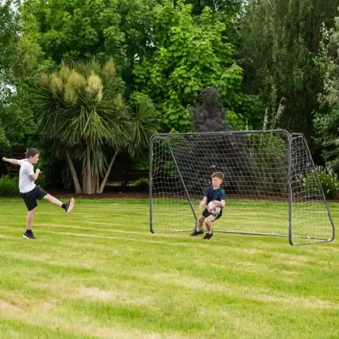 Goalz fém focikapu hálóval 308 x 183 cm