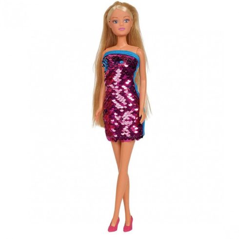 Steffi Love - Steffi barbie baba rózsaszín színű flitteres ruhában (105733366)