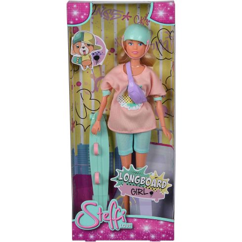 Steffi Love - Steffi baba longboard gördeszkával