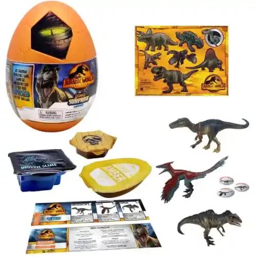 Jurassic World Dominion Captivz óriás dinótojás meglepetés dino figurával