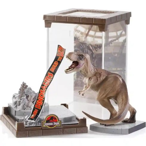 The Noble Collection - Jurassic Park Tyrannosaurus Rex fém gyűjtői dino figura