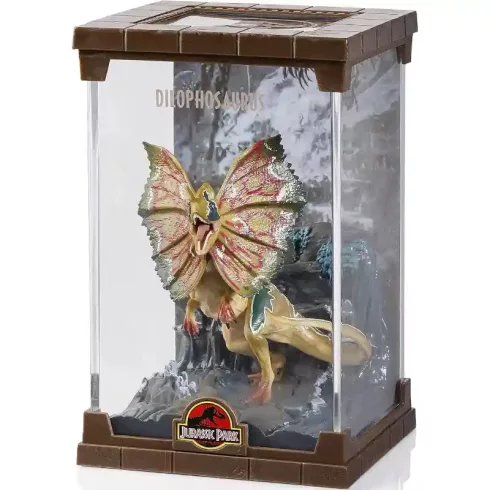 The Noble Collection - Jurassic Park Dilophosaurus fém gyűjtői dino figura