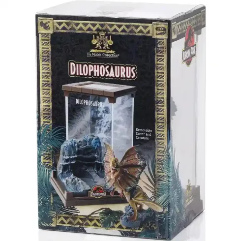 The Noble Collection - Jurassic Park Dilophosaurus fém gyűjtői dino figura