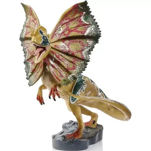The Noble Collection - Jurassic Park Dilophosaurus fém gyűjtői dino figura