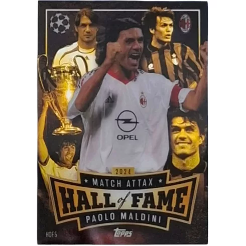 Topps Match Attax Hall of Fame Paolo Maldini focis kártya, AC Milan