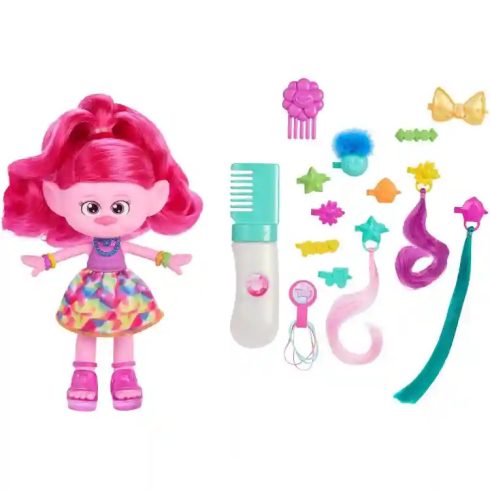 Mattel DreamWorks Trolls - Trollok Queen Poppy Hair-Tastic divatbaba