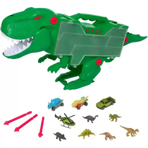 Teamsterz Beast Machines interaktív T-Rex autószállító kilövővel