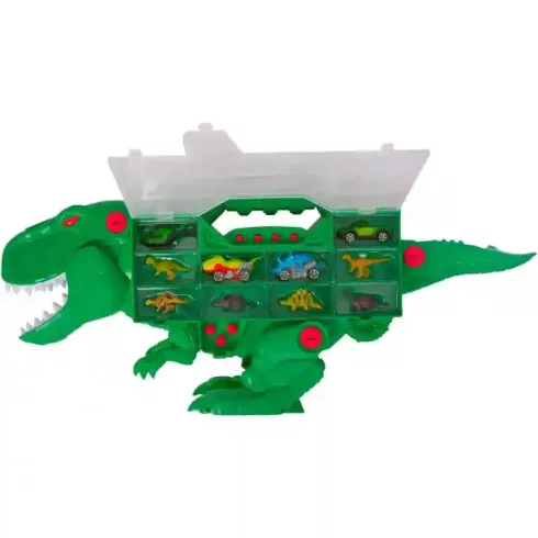 Teamsterz Beast Machines interaktív T-Rex autószállító kilövővel