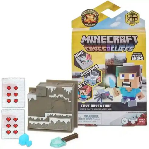 Treasure X Minecraft Caves & Cliffs Overworld meglepetés figurák - Barlangi kaland