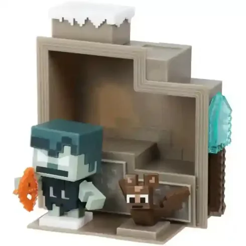 Treasure X Minecraft Caves & Cliffs Overworld meglepetés figurák - Barlangi kaland