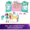 Unikornis Akadémia - Istálló Ava babával és színváltós Levél unikornisával, Unicorn Academy (csomagolássérült)