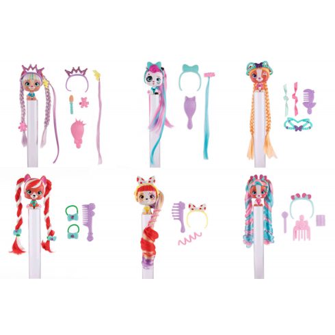 VIP Pets - Meglepetés mini kutya figura hosszú hajjal S1