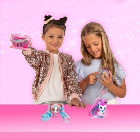 VIP Pets - Meglepetés mini kutya figura hosszú hajjal S1