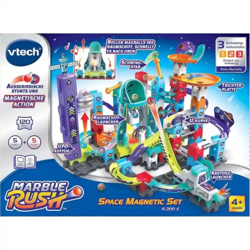 VTech Marble Rush Space Magnetic Set XL300 E interaktív golyópálya