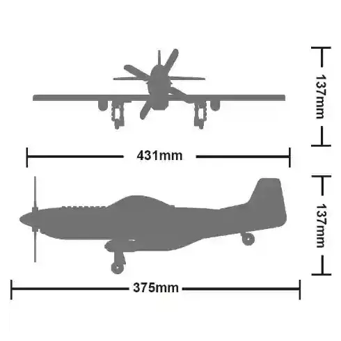 Wange 4006 P-51 Mustang világháborús vadászrepülőgép