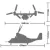 Wange 5006 V-22 Osprey billenőrotoros katonai repülőgép