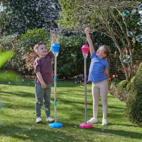 Wanna Bubbles buborékfújó kerti lámpa folyadékkal és fénnyel