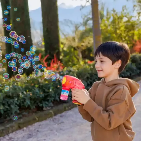 Wanna Bubbles buborékfújó pisztoly fénnyel és folyadékkal