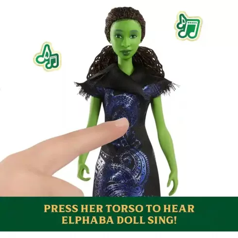 Mattel Wicked 2 Elphaba éneklő divatbaba, Óz, a csodák csodája