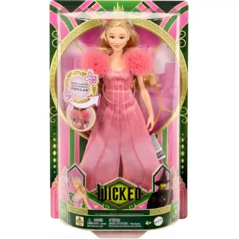 Mattel Wicked Glinda Arduenna éneklő játékbaba, Óz, a csodák csodája