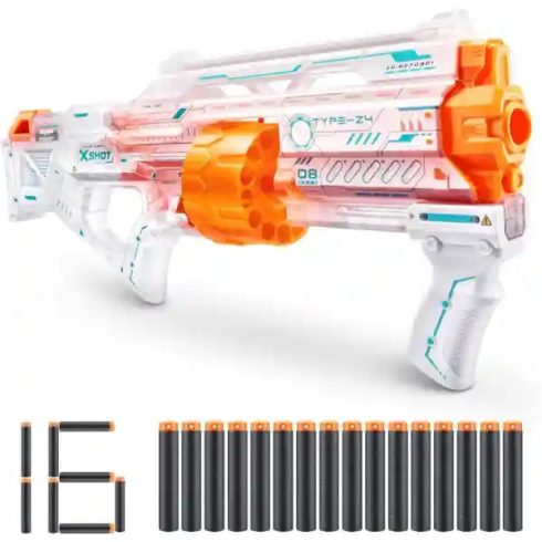 X-Shot Skins Last Stand Specter játék szivacslövő forgótáras fegyver 16db lövedékkel