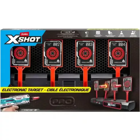X-Shot interaktív elektronikus céltábla fénnyel és hanggal