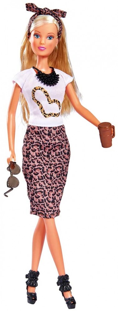 Steffi Love - Steffi barbie baba leopárdos ruhában (105733420)